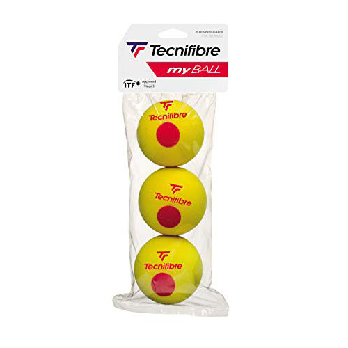Tecnifibre My Ball Junior Sponge Tennis Balls - 3 Pack